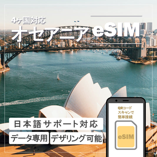 …World one eSIM…オセアニア周遊【4ヶ国】