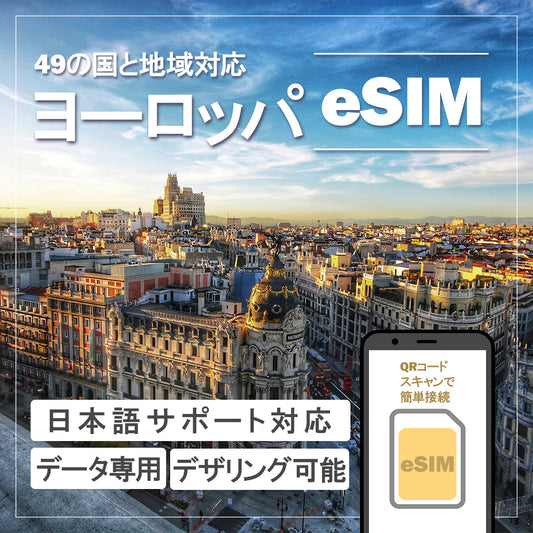 …World one eSIM…ヨーロッパ周遊【49ヶ国】